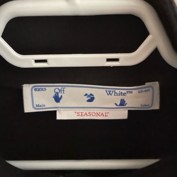 Off-White Bomber Jacket with Rainbow Detailing - Picture 6 of 8